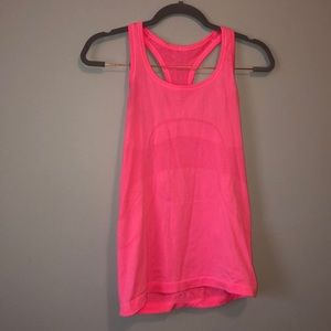 Pink lululemon tank